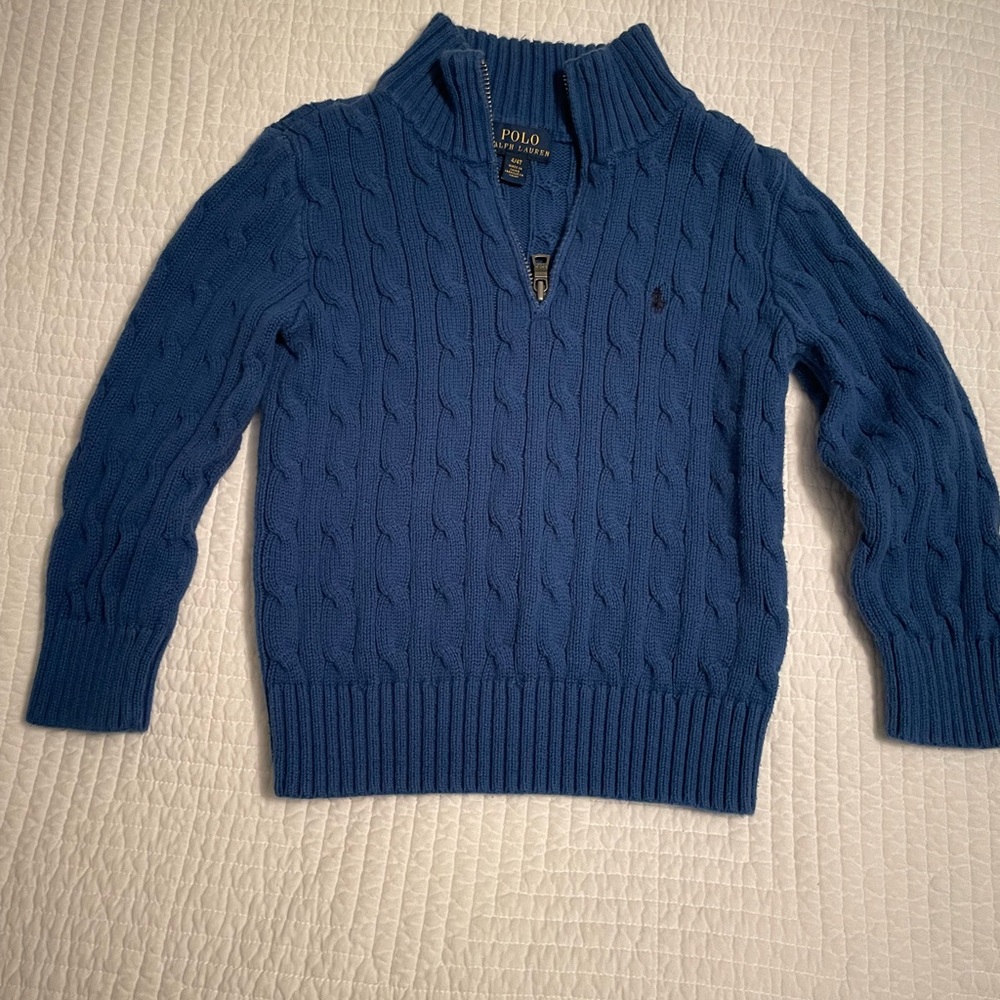 Polo Ralph Lauren Blue Cable Knit Sweater